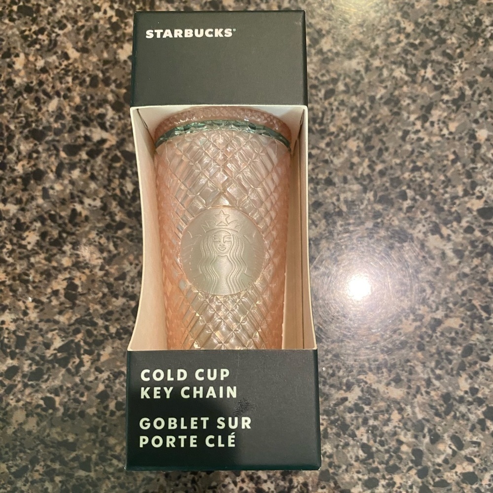 Starbucks 2023 Limited Edition Cold Cup Keychain pink New, Sealed